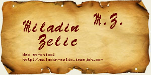 Miladin Zelić vizit kartica